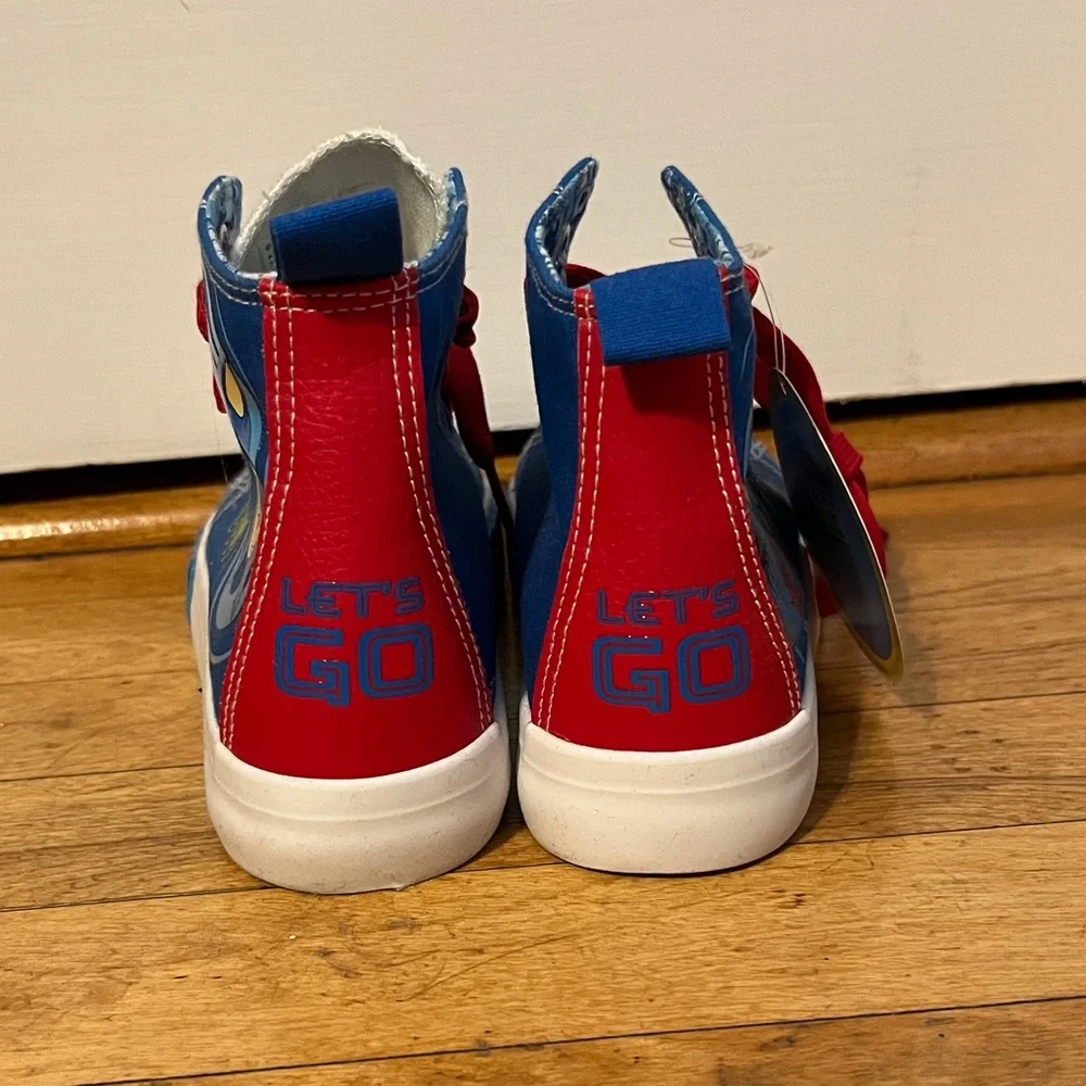 Size 2 Kids Sonic High-Top Sneakers - Picture 2 of 6